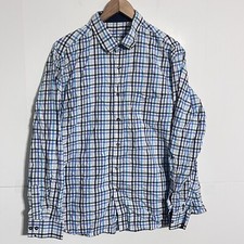 Tasso Elba Mens Shirt Size XL Multicolor Check Plaid Long Sleeve Button Up
