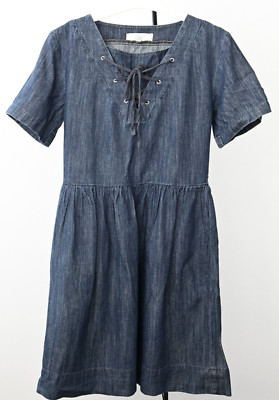 Designer VANESSA BRUNO fr. Gr. 38 36 Jeanskleid Denim NP 180 
