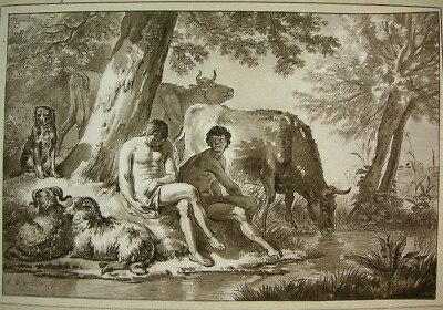 `MERKUR UND ARGOS; MERCURY AND ARGUS´ BROUWER, A. v. d. VELDE, HUFFEL 161, ~1790