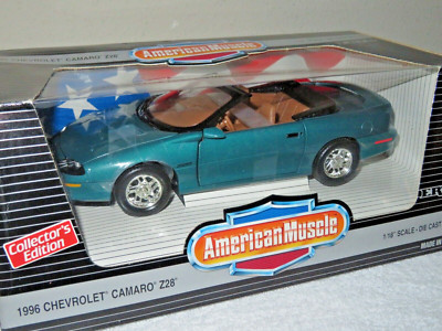 1996 CHEVROLET CAMARO Z28 TEAL ERTL 1:18 OPENING DOORS & HOOD | eBay