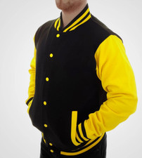 Letterman Michael Jackson Varsity wool Jacket with leather sleeves