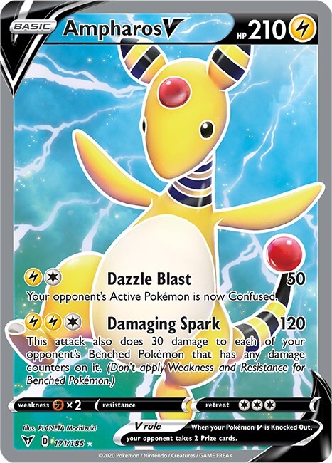 Ampharos V 171/185 Swsh04: Vivid Voltage for sale | eBay
