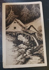 vtg postcard Sagemuhle i. Schwarzwald Black Forest Germany Carl Fiedler unposted