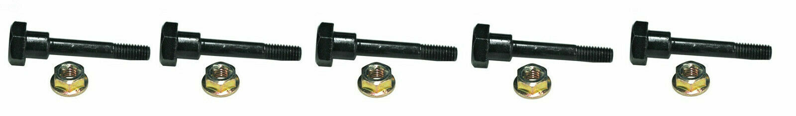 5 Shear Pins w/ Nuts for Honda 90102-732-000, 90102-732-010, 90114-SA0-000