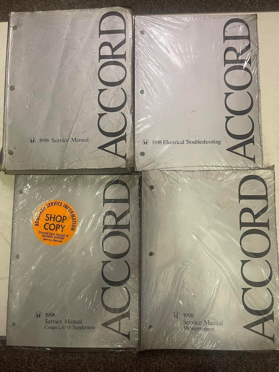 1998 HONDA ACCORD Service Shop Repair Workshop Manual Set w ETM + 