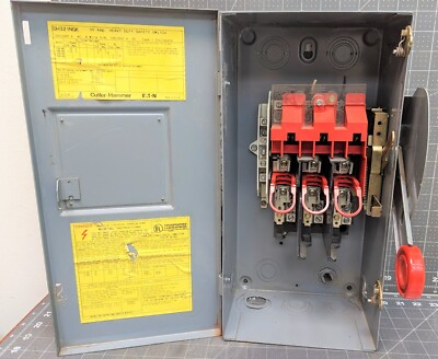 #ad Safety Switch 30A 3P 240V Type HD Fusible NEMA 1 7.5HP Working Pull A11 $49.50