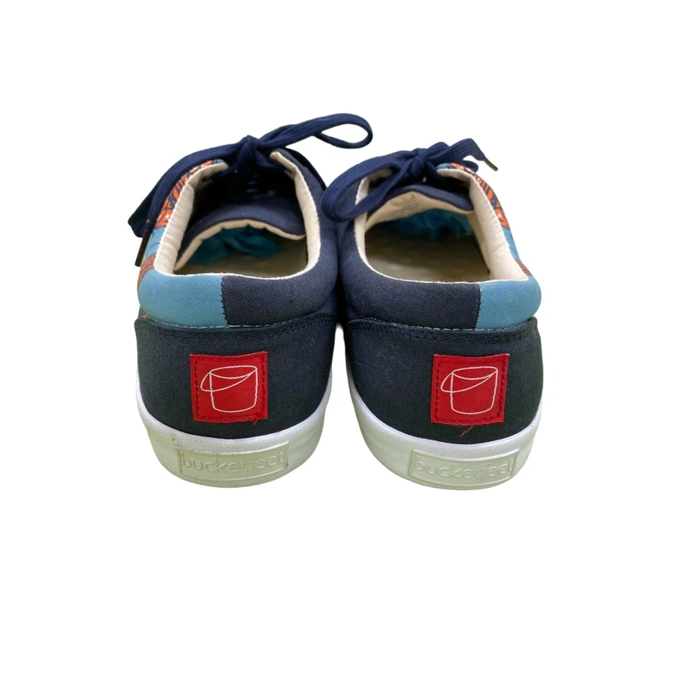 Bucketfeet Men's Blue Canvas Casual Shoe Size 9 SKU 923 - Image 2 of 4