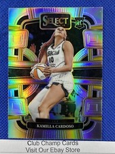 2024 #33 Kamilla Cardoso Panini WNBA Select Concourse Silver Prizm Sky