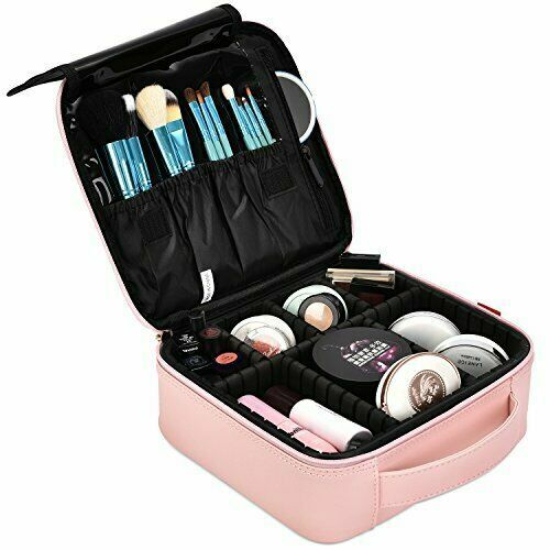 NiceEbag Makeup Bag Travel Cosmetic Bag for Women Cute Makeup (A