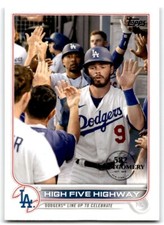 2022 TOPPS MONTGOMERY CLUB STAMP HIGH FIVE HIGHWAY LOS ANGELES DODGERS #505