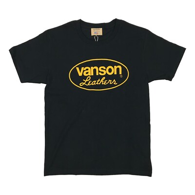 Brand new Vanson MEN'S T-Shirt PT. OVAL 063 XL size Black col.