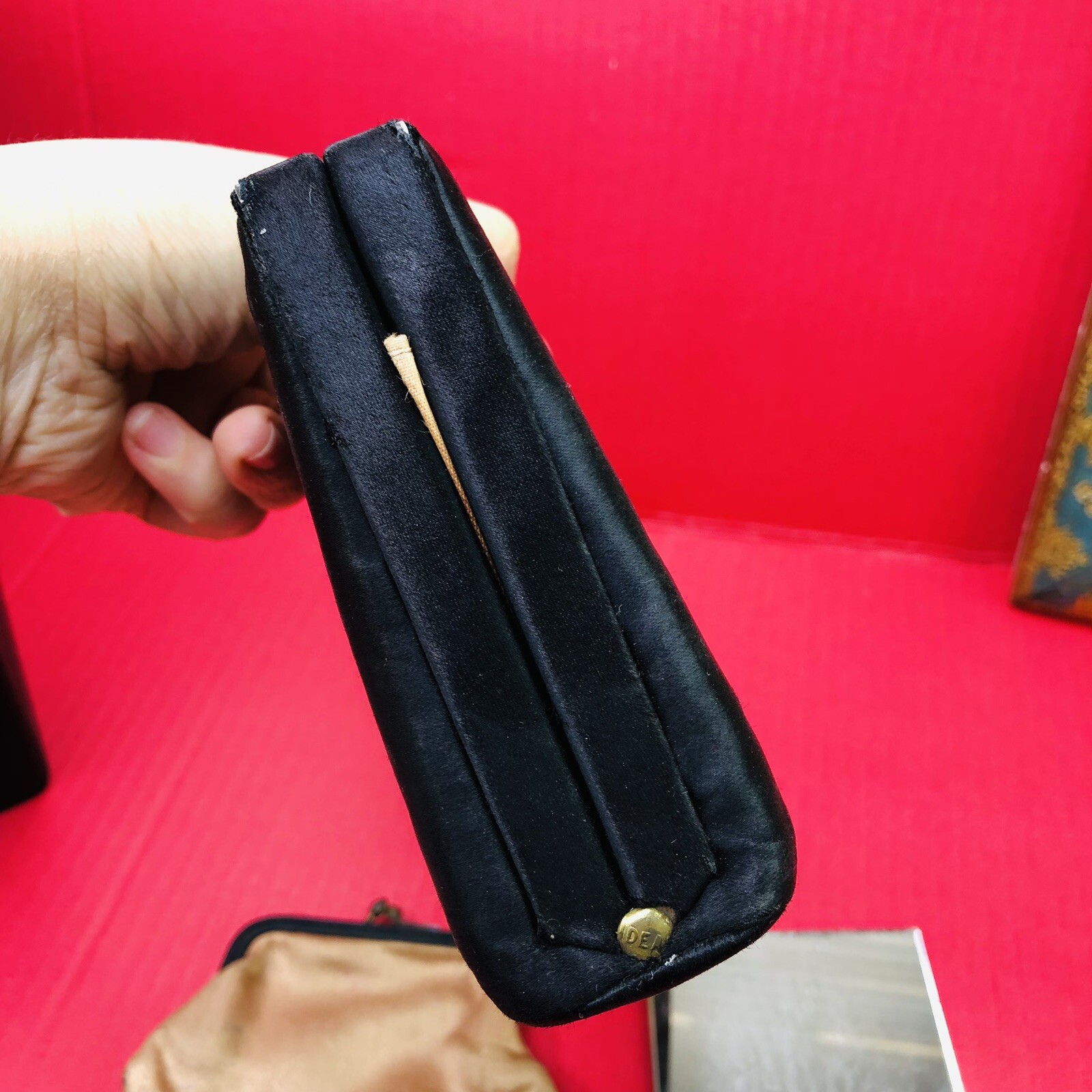 Vintage Rectangular Clutch Envelope Frame Coin Pu… - image 8