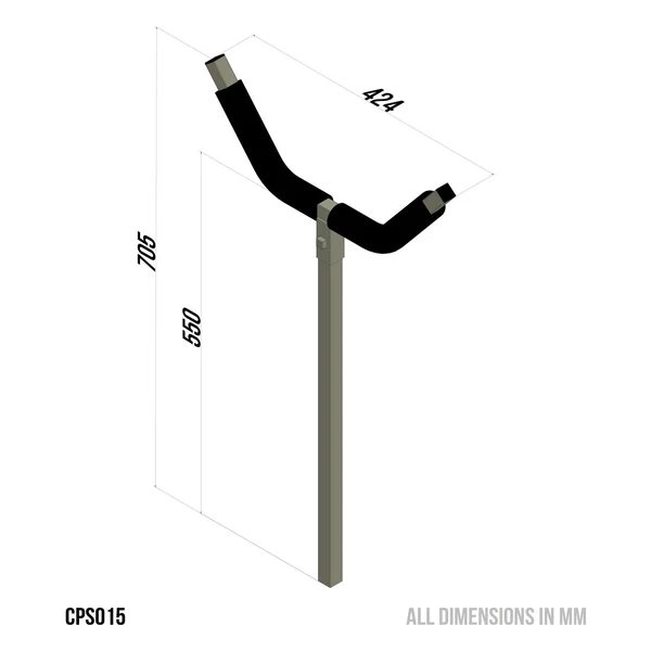 Carp Porter Y Bar Deluxe / Carp Fishing Barrow Accessory