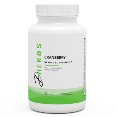 Dherbs Cranberry, 100-Count Bottle