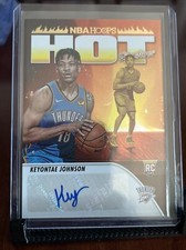 2023 Panini Hoops Basketball Keyontae Johnson Rookie Hot Signatures Auto Thunder
