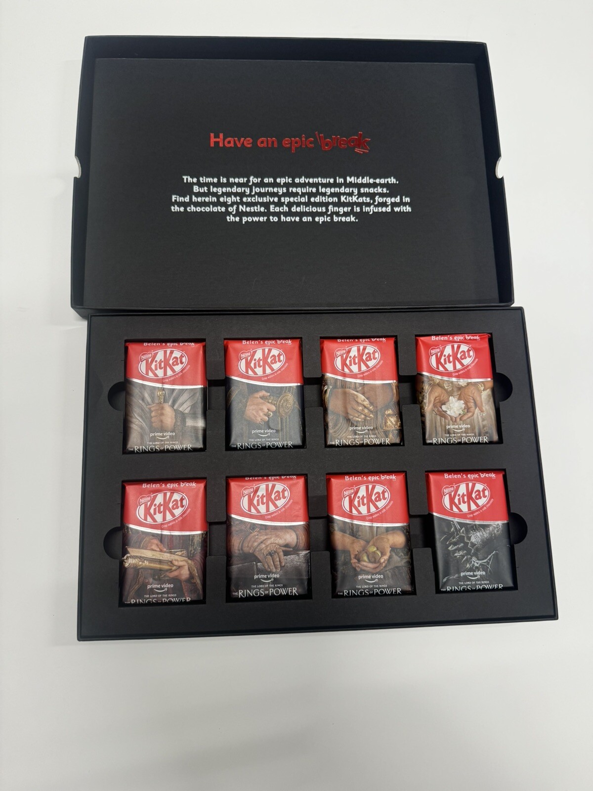 Rings Of Power kit kats From premiere Night Limited Edition Belen’s