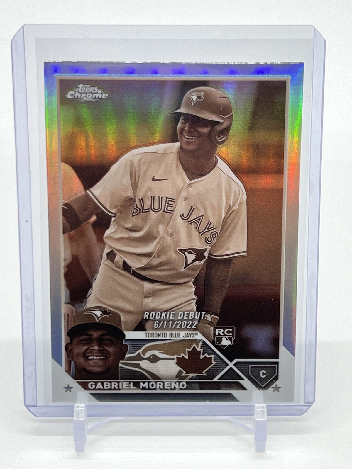 2023 Topps Chrome Update Baseball Gabriel Moreno Rookie Debut RC Sepia Refractor