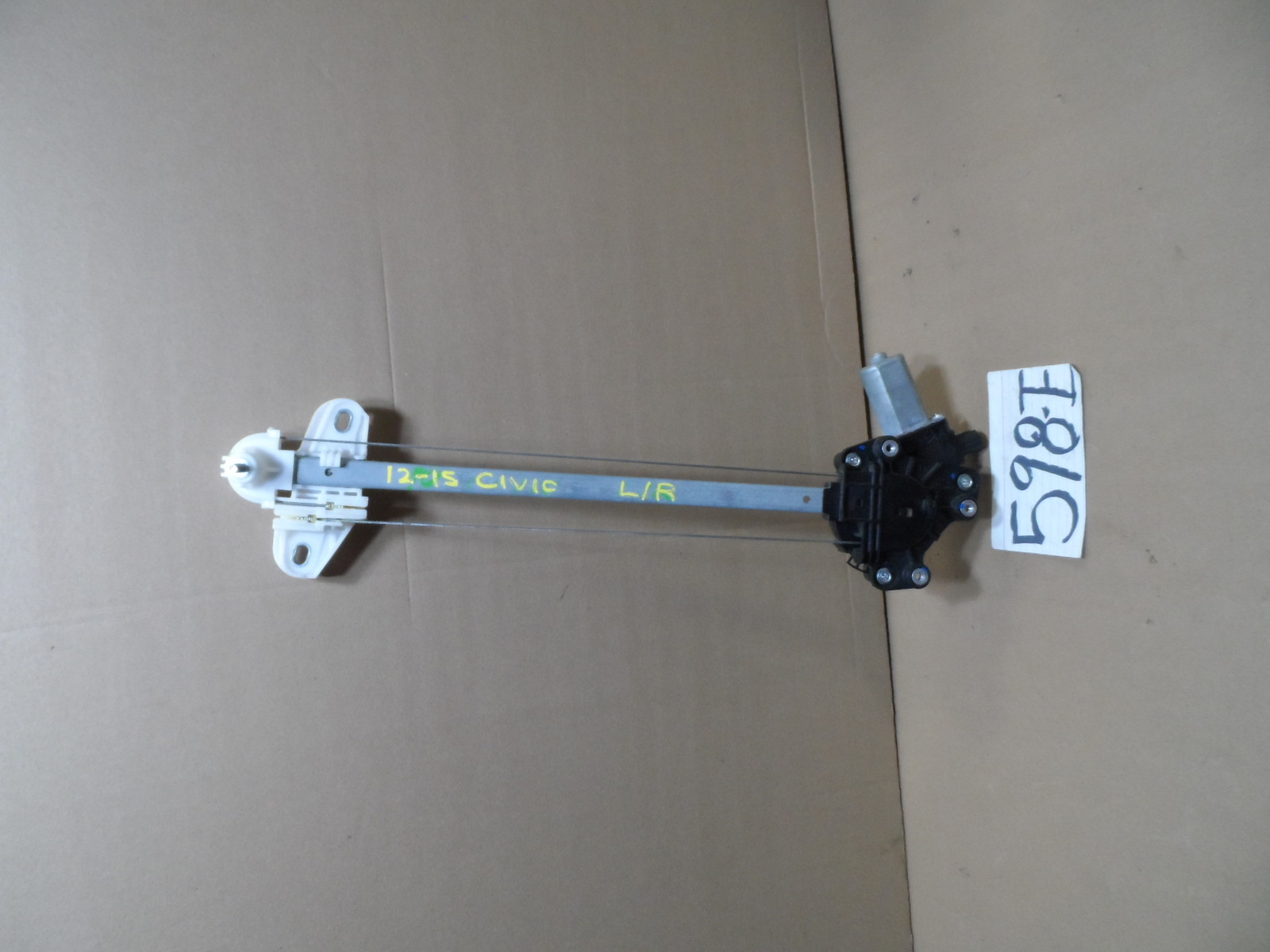 12 13 14 15 Civic 4 Door Sedan REAR DRIVER Side Window Regulator W/Motor #598-E