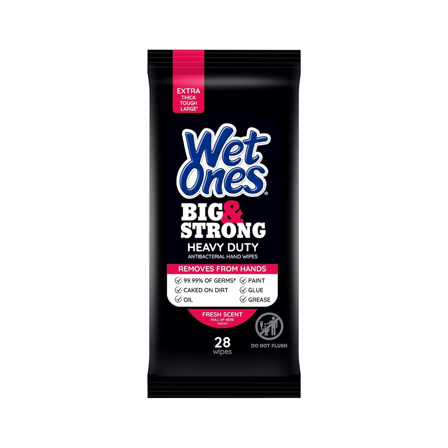 Big & Strong Antibacterial Hand Wipes, Fresh Scent Hand Sanitizer Wipes I Heavy
