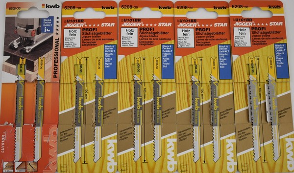 Kwb StichsäGebläTter U- Schaft Hcs Holz Spanplatten StichsäGe 10 StüCk-image