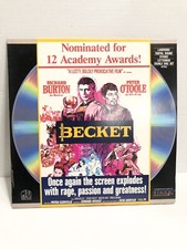 BECKET Laserdisc  1964  Richard Burton Peter O'Toole John Gielgud