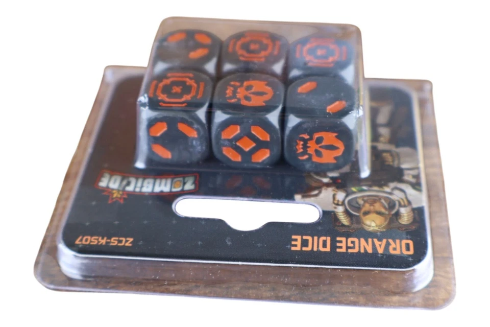 Zombicide Orange Dice Set ZCS-KS07 CMON Guillotine Games Accessory Pack New Seal - Image 4 of 4