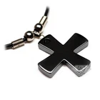 Accents Kingdom Men's Hematite Celtic Cross Pendant Necklace