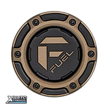 Fuel Off-Road Matte Black Wheel Center Cap w/ Bronze Logo 1004-68ZD