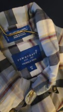 towncraft wrinkle free button up long-sleeved shirt