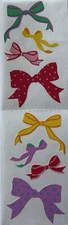 COLORFUL BOW Stickers (8pc)Mrs.Grossman's•Party •Celebration•Birthday•Christmas