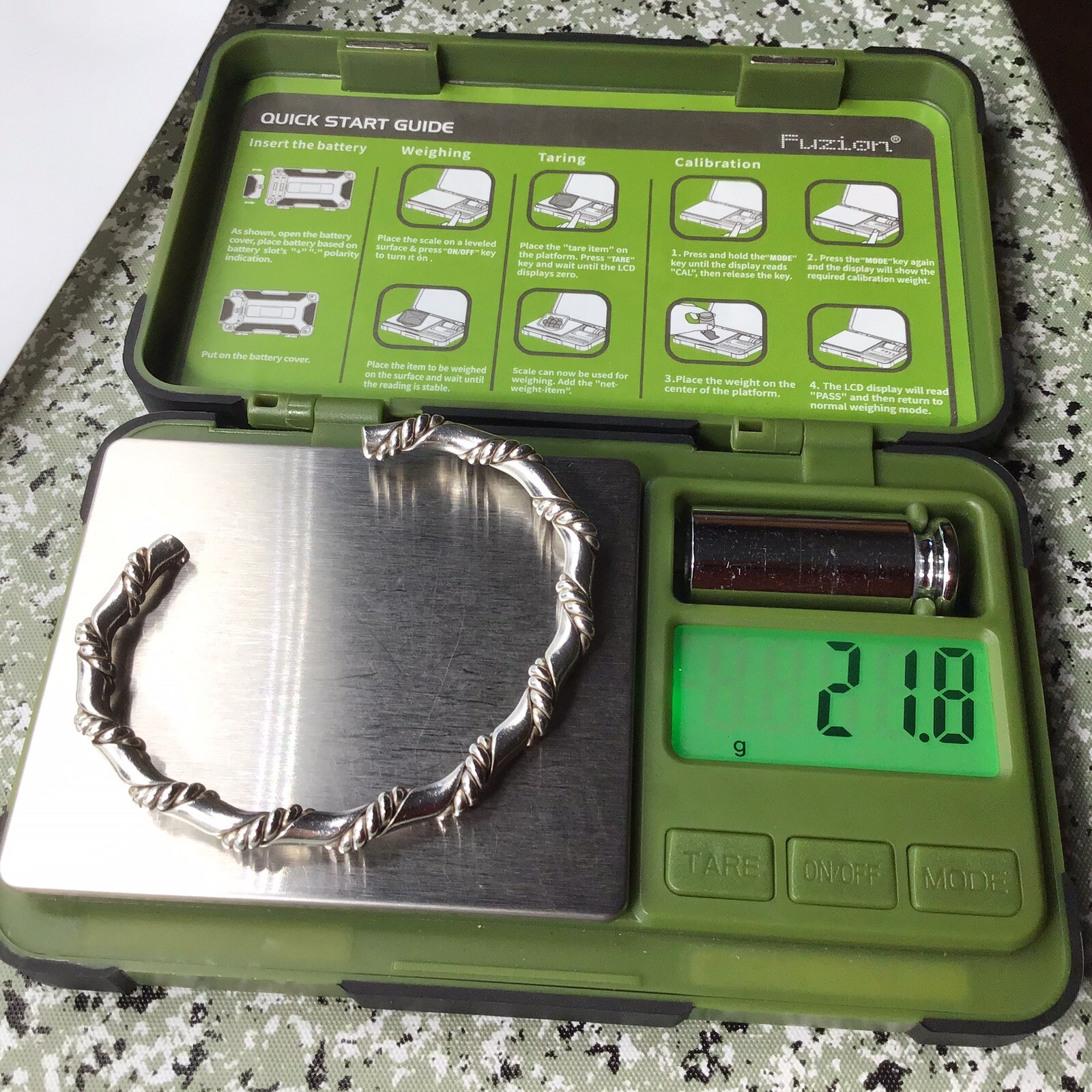 Sterling Silver Cuff Bracelet Solid Braided Desig… - image 7