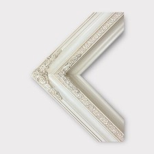 14 x 18 In Stock-Traditional compo ornate wood frame, IVORY FINISH, white wood.