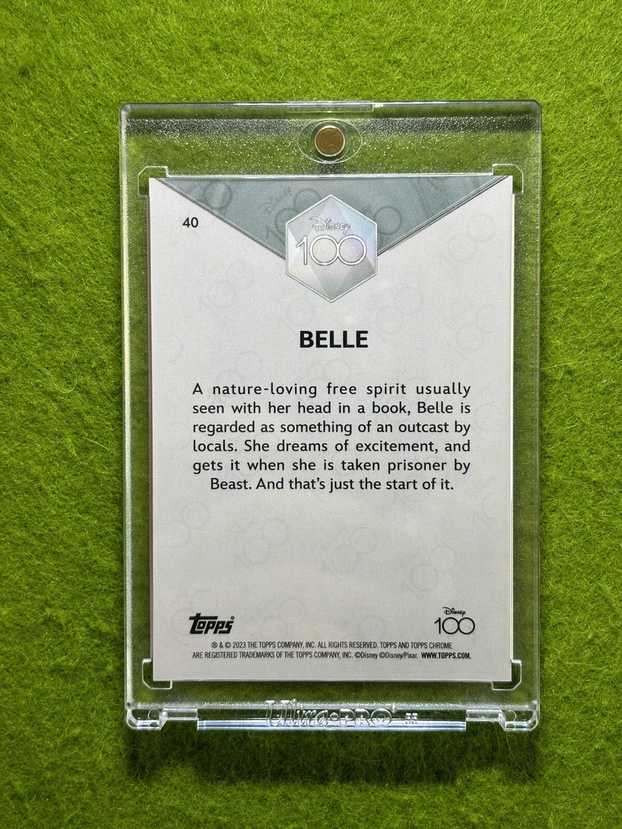 BELLE Disney 100 PINK REFRACTOR CARD # /399 SP 2023 Topps