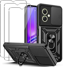 For Samsung A54/A34/A14 5G S23 FE A15 A25 A05S A05 Case  Phone Cover + Glass