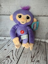 Fingerlings Purple Monkey 9" Plush Stuffed Animal Toy With Sound New
