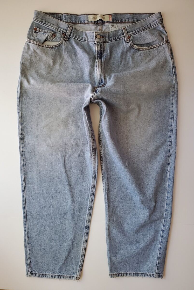 B).Levi's 560 Comfort Fit Loose Tapered Leg Blue Jeans Heavy B).Levi's 560 Comfort Fit Loose Tapered Leg Blue Jeans Heavy