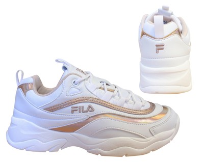 Fila Ray M Low White Rose Lace Up Casual Sports Womens Trainers 1010763 91R B15D | eBay