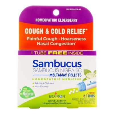 Boiron - Sambucus Cough & Cold Relief Bonus Pack 6 C - 240 Pellets