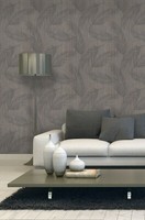 Eur 6,57/Qm / Tapete Limonta Gotham 75413 BläTter Palmen Khaki Taupe Leinenoptik