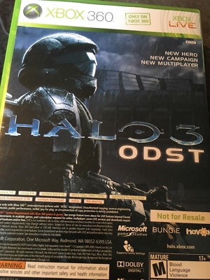 Halo 3: ODST & Forza Motorsport 3 (Microsoft Xbox 360, 2009) Complete 