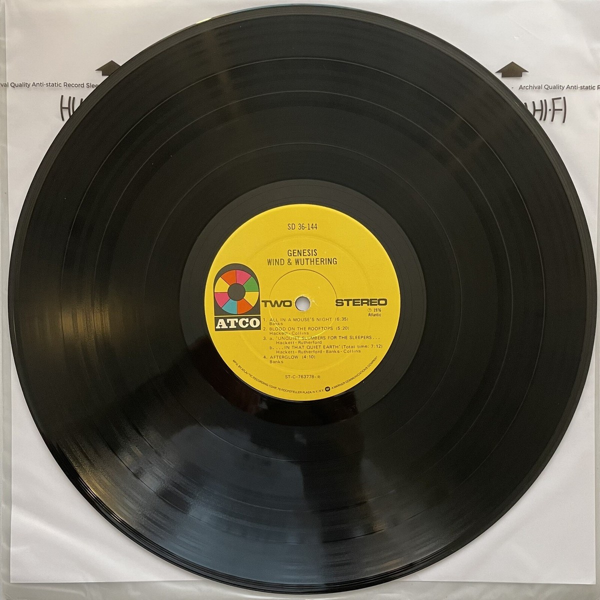 Genesis- Wind And Wuthering - Vinyl LP - RI Press SD-36-144