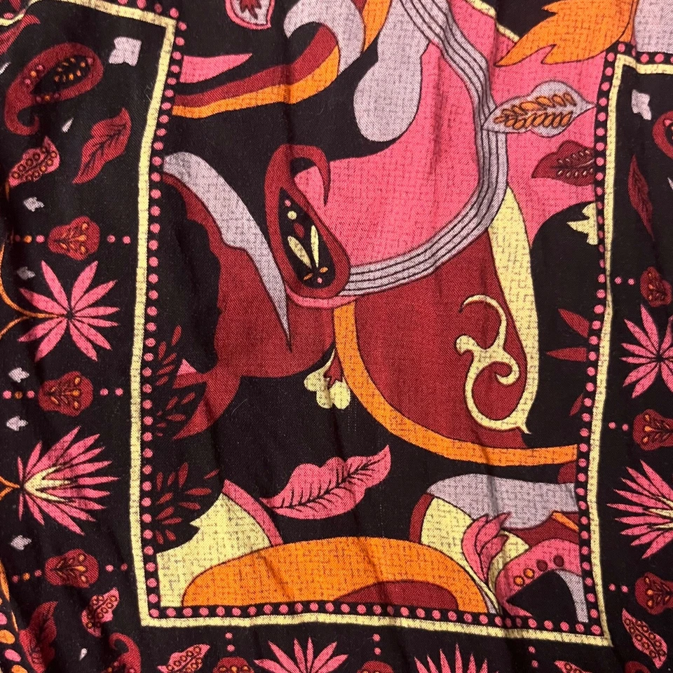 Maxi Vestido Urban Outfitters Insight Tirantes Talla 8 Borgoña Resort Vacaciones Mediano Foto 3 de 4