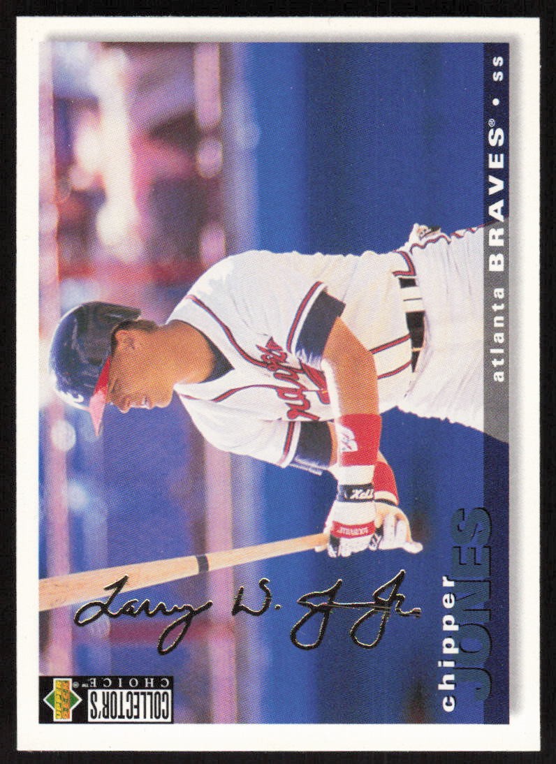 1995 Collector's Choice Silver Signature #154 Chipper Jones