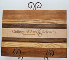Handmade Charcuterie/Cutting Board Premium Hardwoods Made by a Veteran UNC