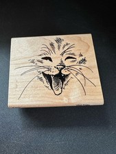FRISKY Mounted Rubber Stamp from The FELINE COLLECTION STAMPENDOUS Laughing Cat