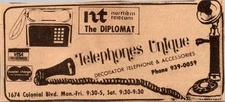 The Diplomat Northern Telecom Telephones Unique 1981 Ft. Myers FL Ad TAJ4-H1