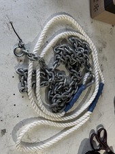 Jetski  Rope And Chain 2m Of 6mm Galvanised  Chain 2m Of 10mm Nylon Rope *