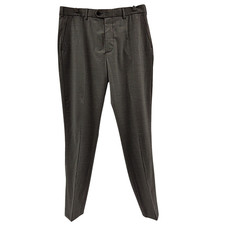 Quince Women Stretch Wool Dress Pants - Straight Grey Melange 34X32