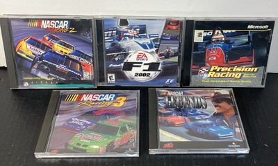 NASCAR F1 Racing Lot of 5 Vintage PC Video Games Racing Sim Racing