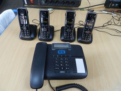 Posten Gigaset: 4x C530H Telefon mit Ladeschale, 1x DA710, (2606-28), MwSt